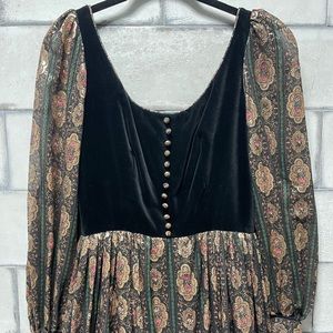 Vintage Regamus London Renaissance Floral Gown Size 12